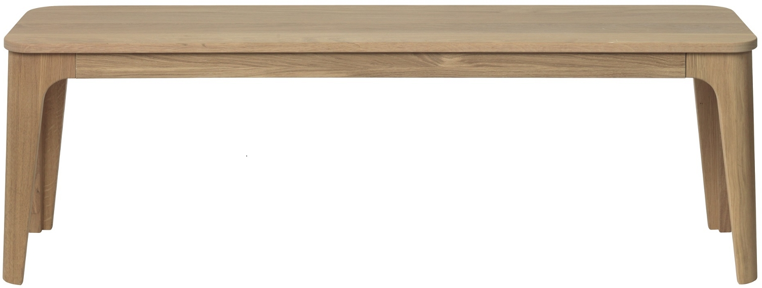 Entrébænk Nordique Design Amalfi   Hvidolieret Eg  L140   D34   H45 Cm