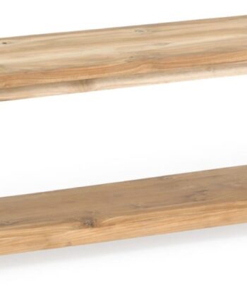 Entrébænk Uden Ryglæn Kave Home Safara 100  Genbrugt Teak 150 Cm Rustik Kolonial Natur