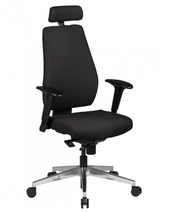 Ergonomisk Kontorstol Med Nakkestøtte  Moderne Look  Sort