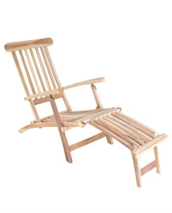 Erling Christensen Møbler Deckchair Med Armlæn   Massiv Teak : Erling Christensen Møbler  : Erling Christensen Møbler