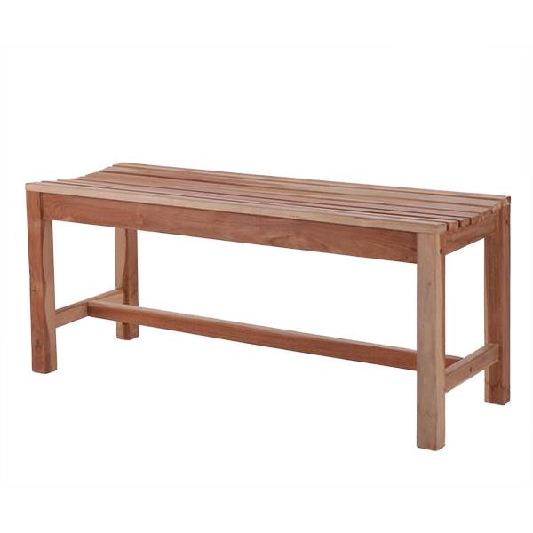 Havebænk Uden Ryglæn   Teak 120 Cm