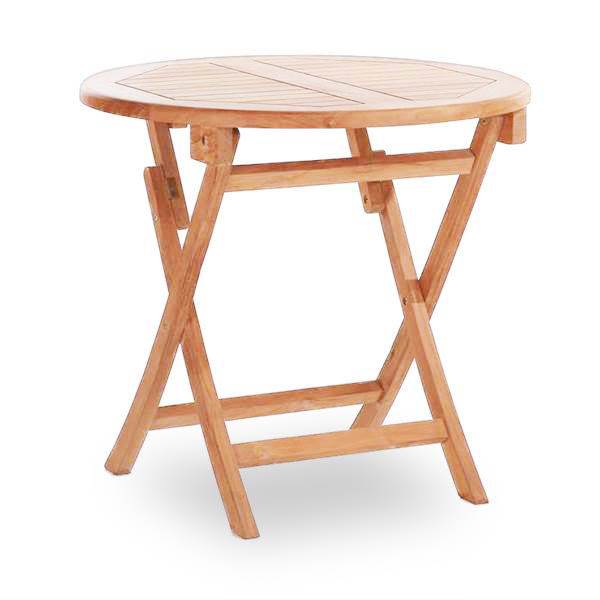 Havebord Rundt   Massiv Teak ø66 Cm