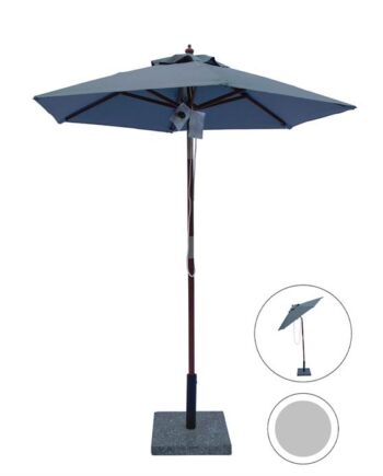 Erling Christensen Møbler Venedig Parasol     Meter Grå : Erling Christensen Møbler  : Erling Christensen Møbler