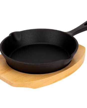 Essentials Støbejerns Serveringsgryde 16 Cm  Bordskåner   Træ