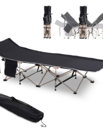 Feltseng  Campingseng  Foldbar  Vejrbestandig  Inklusive Bæretaske  190   68   52 Cm  Sort