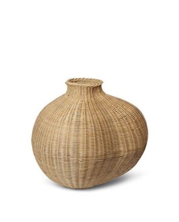 Ferm Living Bola Braided Floor Vase Natural  : Erling Christensen Møbler