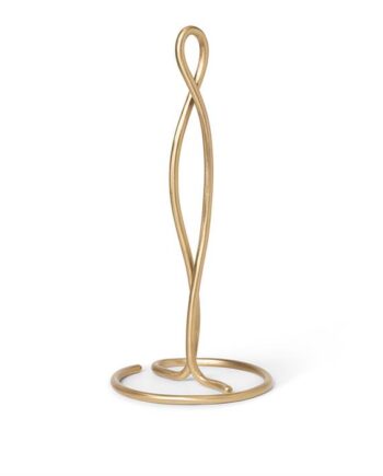 Ferm Living Curvature Paper Towel Holder Brass  : Erling Christensen Møbler