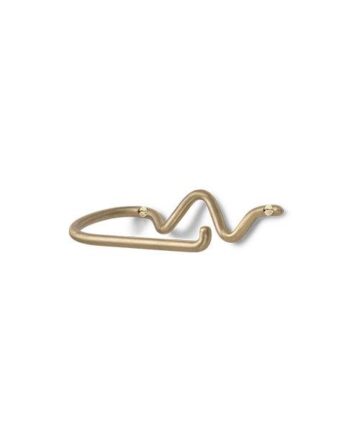 Ferm Living Curvature Toilet Paper Holder Brass  : Erling Christensen Møbler