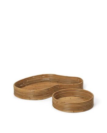 Ferm Living Isola Trays Set Of   Natural Stained  : Erling Christensen Møbler
