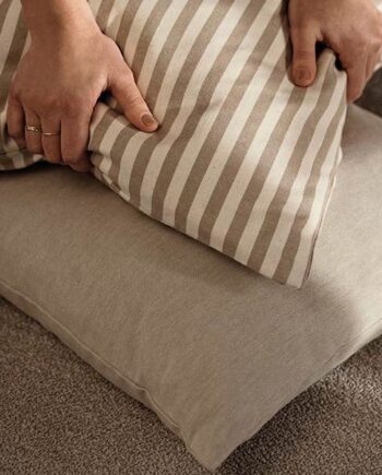 Ferm Living Strand Outdoor Cushion Carob Brown Parchment  : Erling Christensen Møbler