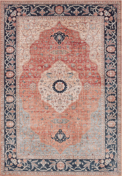 Fladvævet Gulvtæppe Loomery Toucan Eurotapis 120x170 Cm Flerfarvet Beige Med Orientalsk Medallion