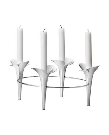 Georg Jensen Bloom Botanica Lysestage Stål  : Erling Christensen Møbler