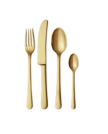 Georg Jensen Copenhagen Bestikæske   Dele Mat Guld  : Erling Christensen Møbler