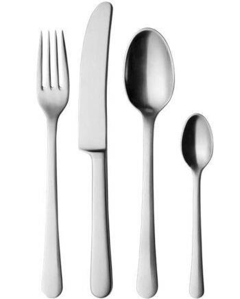 Georg Jensen Copenhagen Bestiksæt Mat Stål 16 Dele  : Erling Christensen Møbler