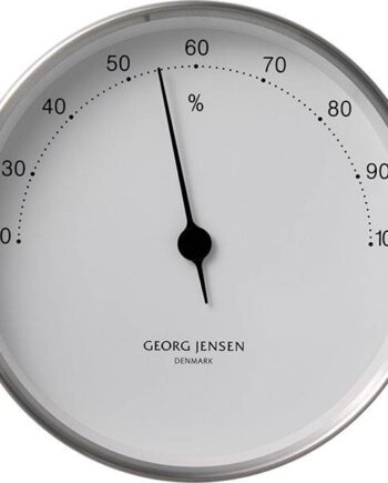 Georg Jensen Henning Koppel Hygrometer ø10cm Stål Hvid  : Erling Christensen Møbler
