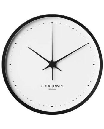 Georg Jensen Henning Koppel Ur   30 Cm Sort Hvid  : Erling Christensen Møbler