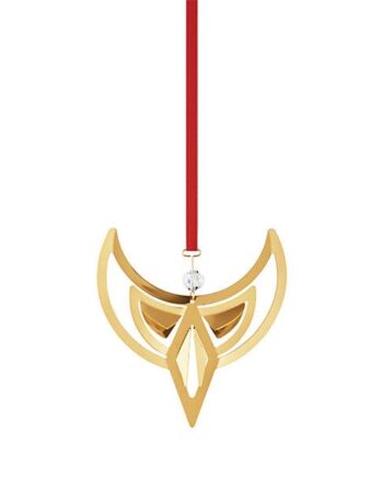 Georg Jensen 2024 Juleornament  Engel Forgyldt  : Erling Christensen Møbler