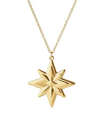 Georg Jensen 2024 Juleornament  Stjerne  Forgyldt  : Erling Christensen Møbler