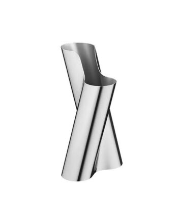 Georg Jensen Lituus Vase  Stor Stål  : Erling Christensen Møbler