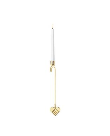 Georg Jensen 2025 Lyseholder  Hjerte Forgyldt  : Erling Christensen Møbler