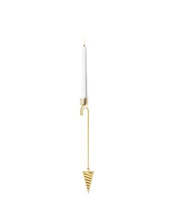 Georg Jensen 2025 Lyseholder  Kræmmerhus Forgyldt  : Erling Christensen Møbler