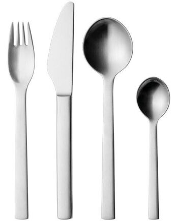 Georg Jensen New York Bestiksæt Mat Stål 24 Dele  : Erling Christensen Møbler