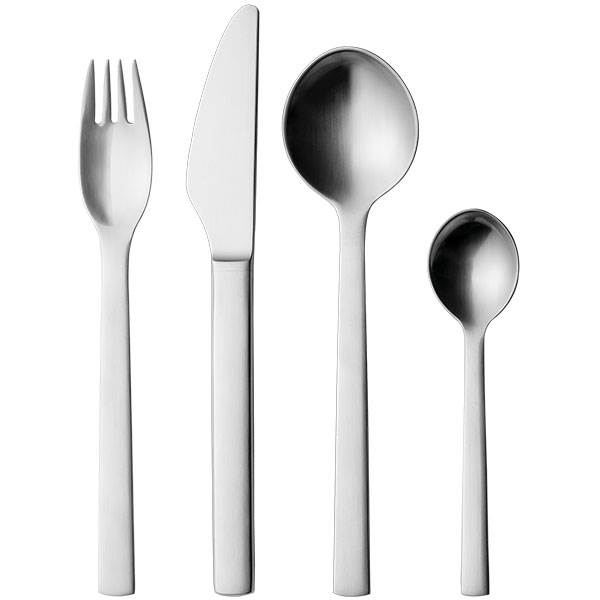 Georg Jensen New York Bestiksæt Mat Stål 24 Dele  : Erling Christensen Møbler
