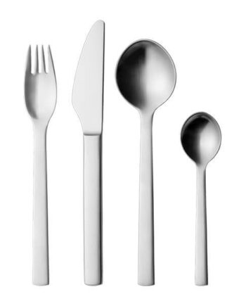 Georg Jensen New York Bestiksæt Mat Stål 16 Dele  : Erling Christensen Møbler
