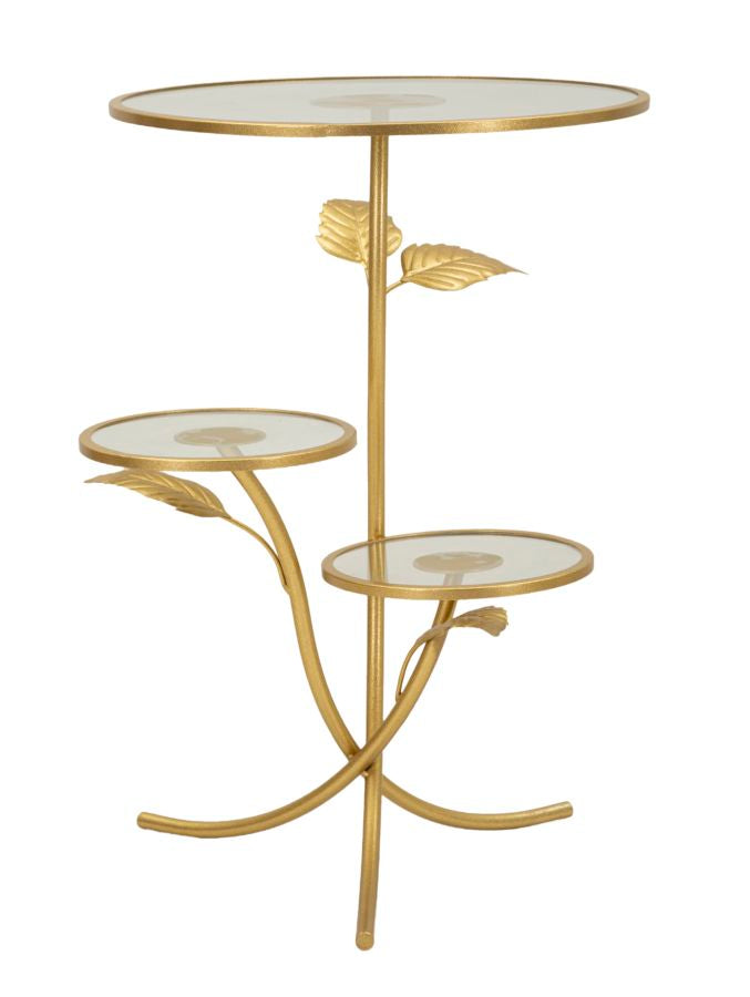 Glam Bord   Guldfarve  Jern Og Glas   54x69x5 Cm