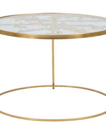 Glam Bord   Guldfarve  Jern Og Glas   60x40x5 Cm