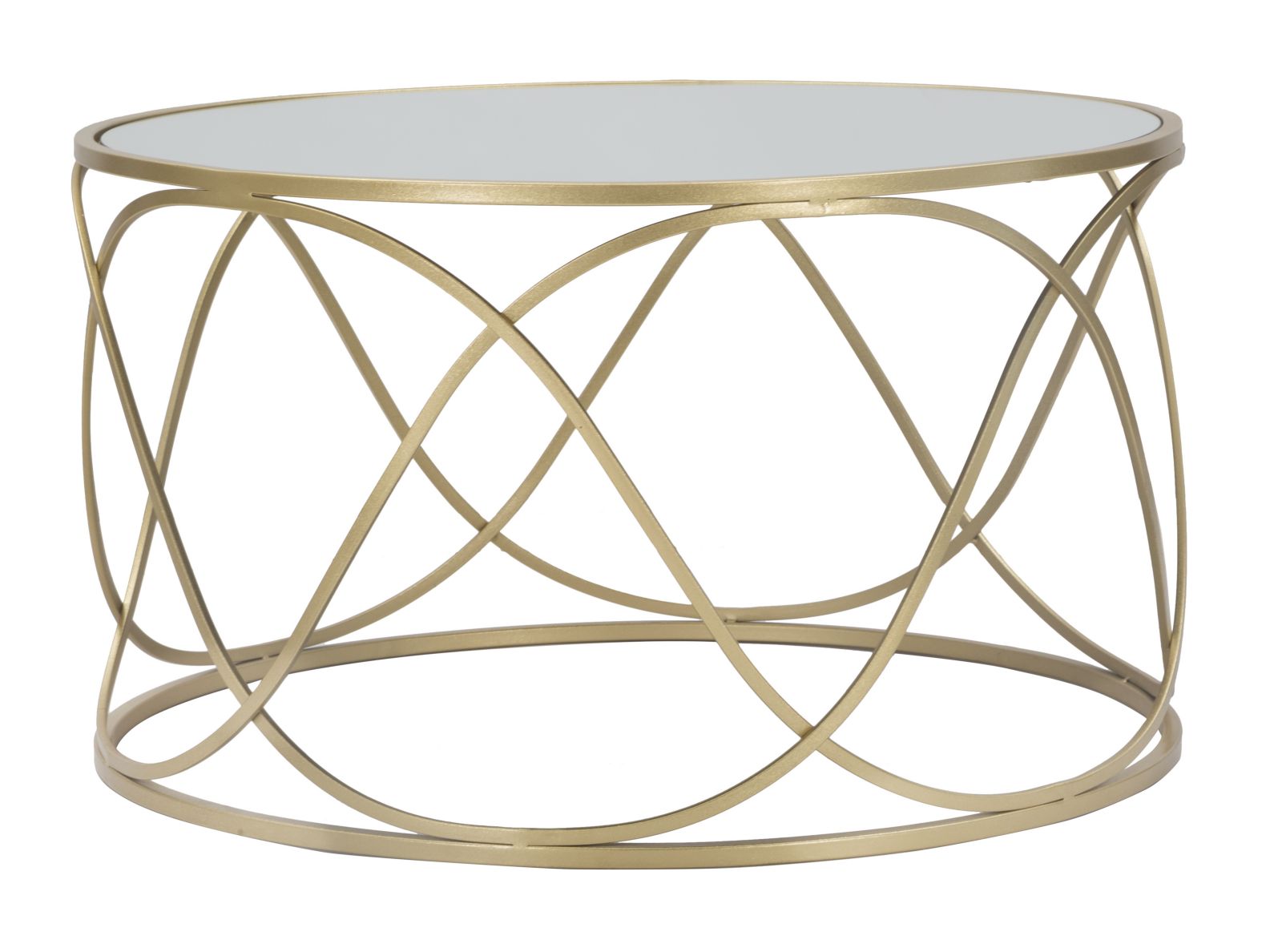 Glam Bord   Guldfarve  Metal  Glas Og Mdf   70x40 Cm