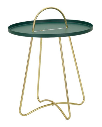 Glam Bord   Metal  Grøn Og Guldfarvet   45x59 Cm