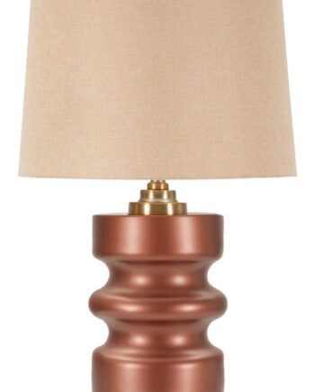Glam Bordlampe   Guldfarve Af Glas  Metal Og Stof   36x5x56 Cm
