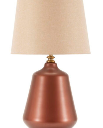 Glam Bordlampe   Guldfarve Af Glas  Metal Og Stof   35x5x65 Cm