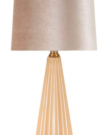 Glam Bordlampe   Guldfarve  Glas  Metal Og Stof   36x5x68 Cm