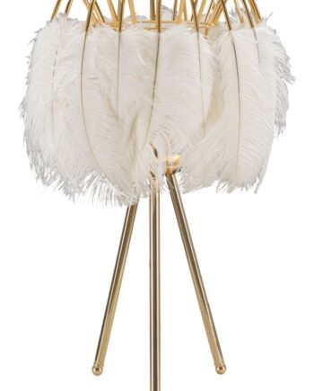 Glam Bordlampe   Guldfarve  Jern Og Plast   40x60 Cm