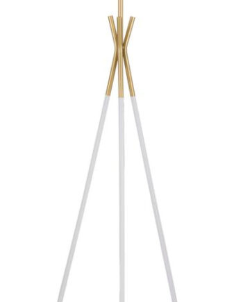 Glam Bordlampe   Guldfarve  Metal Og Stof   61x154 Cm