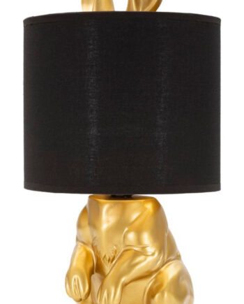 Glam Bordlampe  Polyresin  Metal Og Stof   20x43 Cm