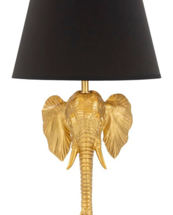 Glam Bordlampe  Polyresin  Metal Og Stof   32x59 Cm