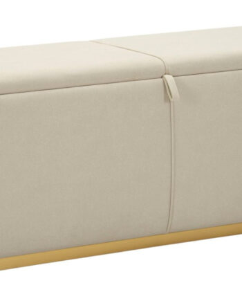 Glam Entrébænk   Guldfarve  Fyrretræ  Mdf Og Metal   130x45x45 Cm