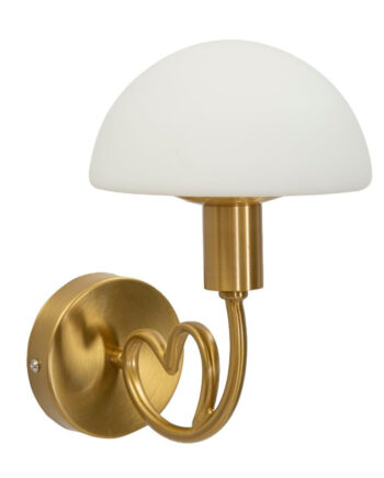 Glam Lampe   Glas Og Jern   23x15x22 Cm