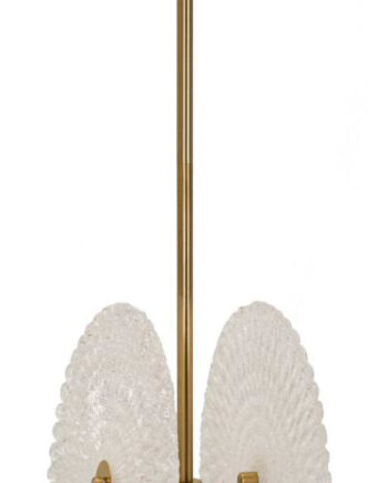 Glam Lampe   Glas Og Jern   35x18x80 Cm