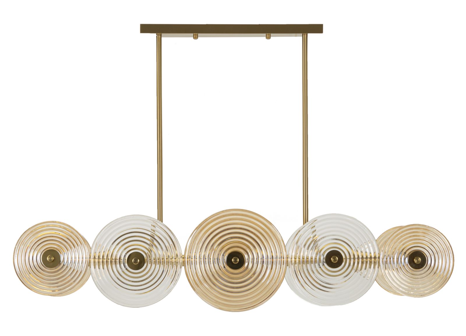 Glam Lampe   Glas Og Jern   116x27x79 Cm Loftlamper