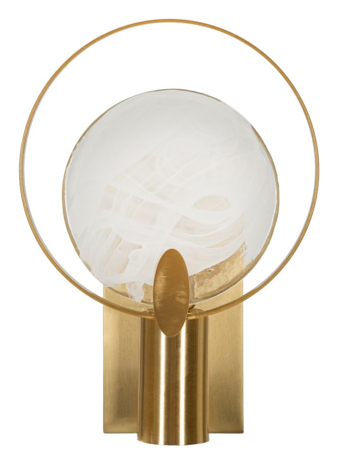 Glam Lampe   Glas Og Jern   20x10x29 Cm Væglamper