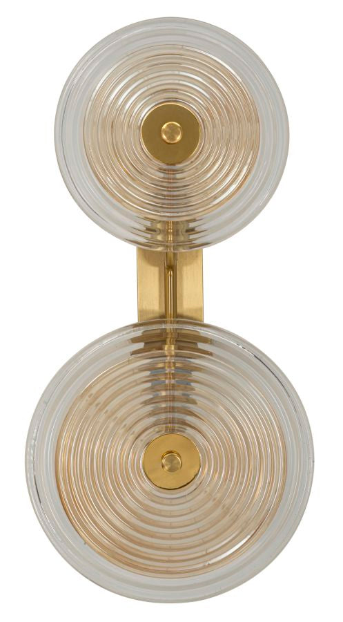 Glam Lampe   Glas Og Jern   25x10x52 Cm Væglamper