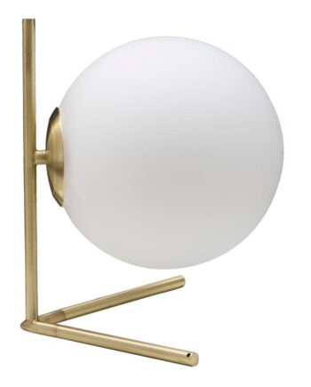 Glam Lampe   Guldfarve  Jern Ang Glas   25x25x27 Cm