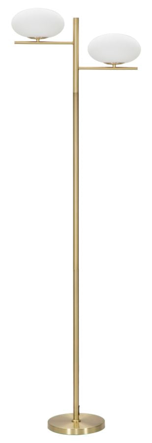 Glam Lampe   Guldfarve  Jern Og Glas   51x24x180 Cm