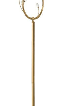 Glam Lampe   Jern  Glas Og Stof   38x170 Cm