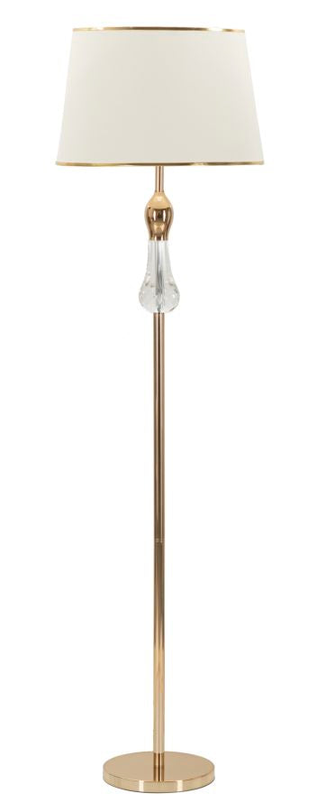 Glam Lampe   Jern  Glas Og Stof   45x165 Cm