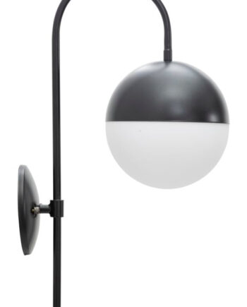Glam Lampe   Jern Og Glas   19x31x51 Cm Væglamper